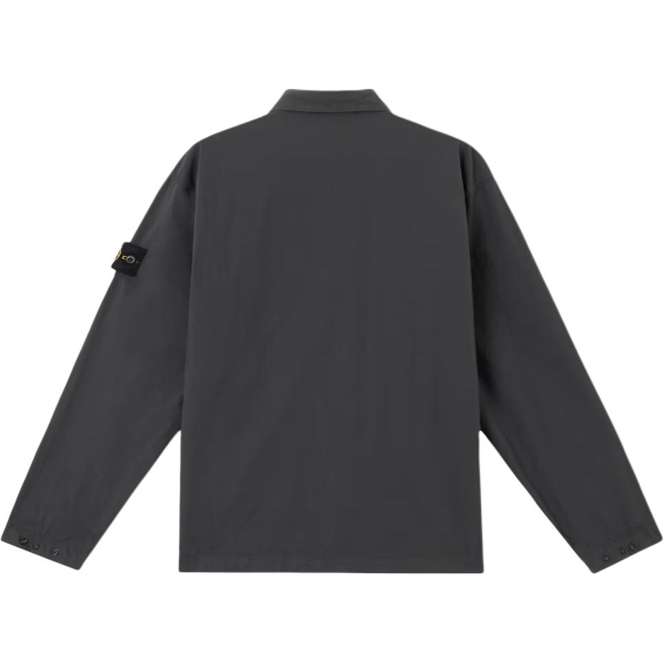 Stone Island Solid Color Logo Pocket Long Sleeve Shirt Men shirts Charcoal K1S1512000-15S0003-V0065