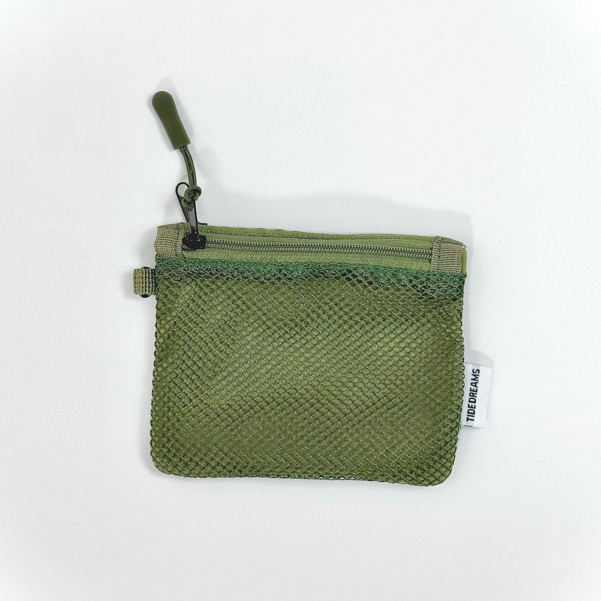 

Дорожная сумка из сетки с двойным слоем: Мини-хранилище для монет, губной помады и косметики