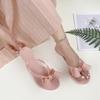 Slippers Women's 2026 Summer Frosted Jelly Butterfly Pvc Sandals Women Flat Shoes Women Affordable Fashion Flip-flops Women