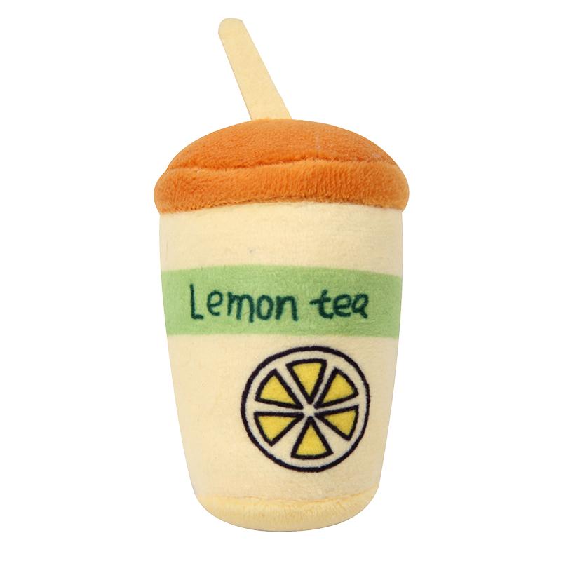 Tea Fruit Bubble Pendant Boba Cup Lemon Milk Soft Stuffed Plush Toy Xmas Gift