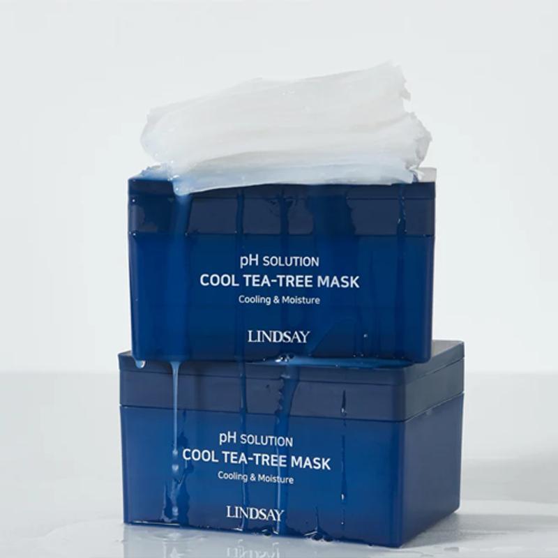 [Lindsay] PH Solution Cool Tea-Tree Mask 300g (24 Sheets)