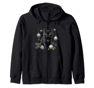 Tolles Weihnachten Weihnachten Familiendesign Weihnachtsmannmütze Zip-Hoodie