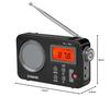 ZHIWHIS Portable Compact Radio, High Sensitivity, FM/AM/Shortwave/Wide FM Support, Battery Operated or USB Powered, Timer, Digital Clock, Alarm Clock,