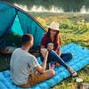 Saltea de camping gonflabilă pentru dormit cu pernă, presă de picioare, saltele de dormit ultraușoare, durabile și impermeabile, saltea de camping