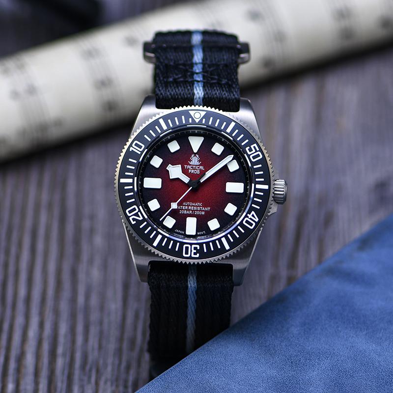 Tactical Frog Titanium Watch Sapphire NH35 Automatic Movement Super BGW-9 Luminous 20Bar Waterproof Men Watch