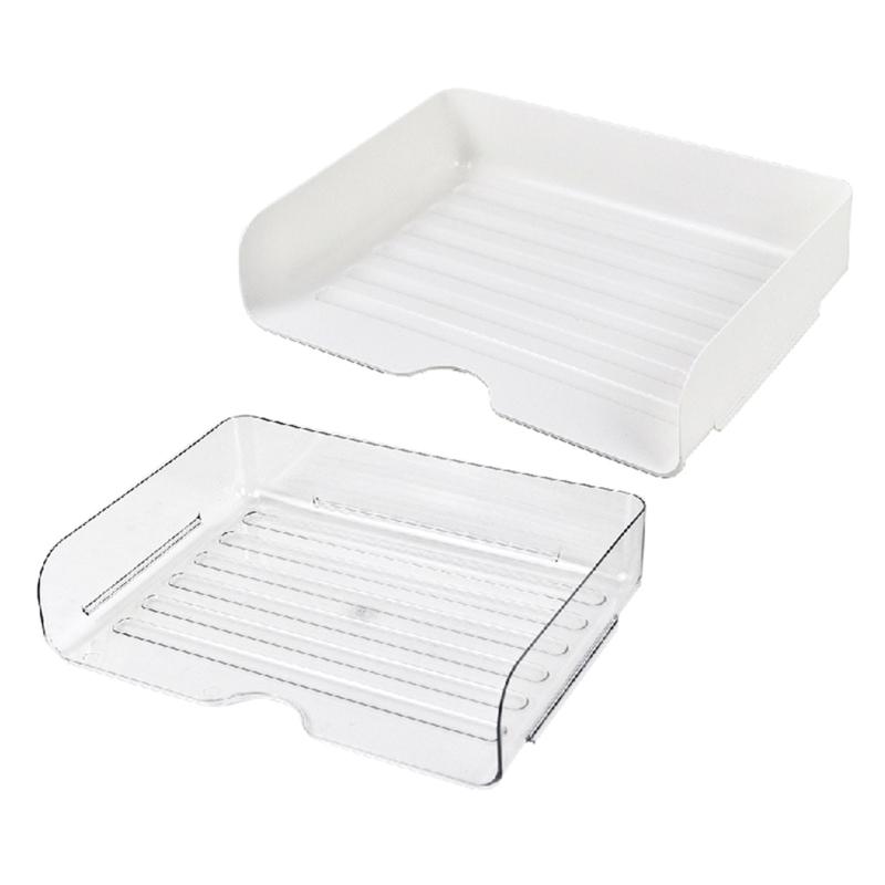 Multipurpose Paper Letter Tray Desktop Document Organiser Storage Container Stacking File Letter Tray for School Office