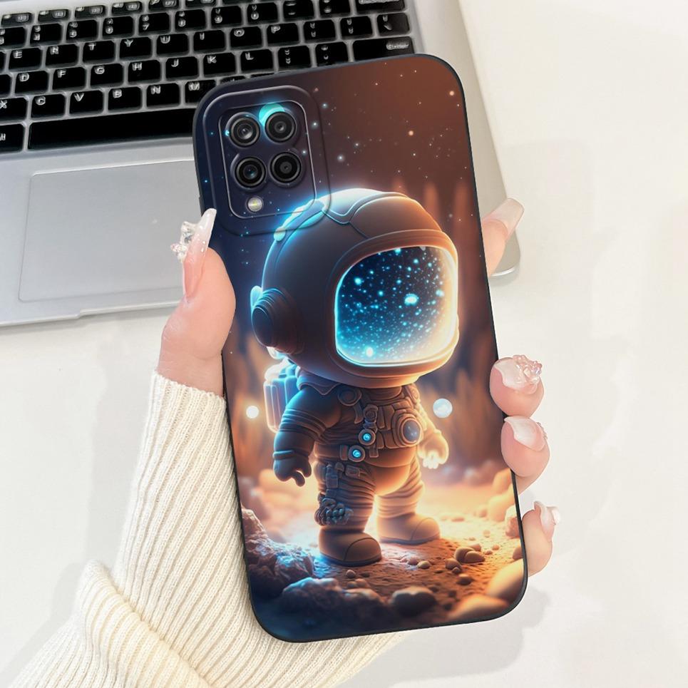 For Samsung Galaxy A22 4G 5G Phone Cases Cover Flower Rabbit Panda Avocado Soft Silicone Protective Bumper Samsung A225F A226B