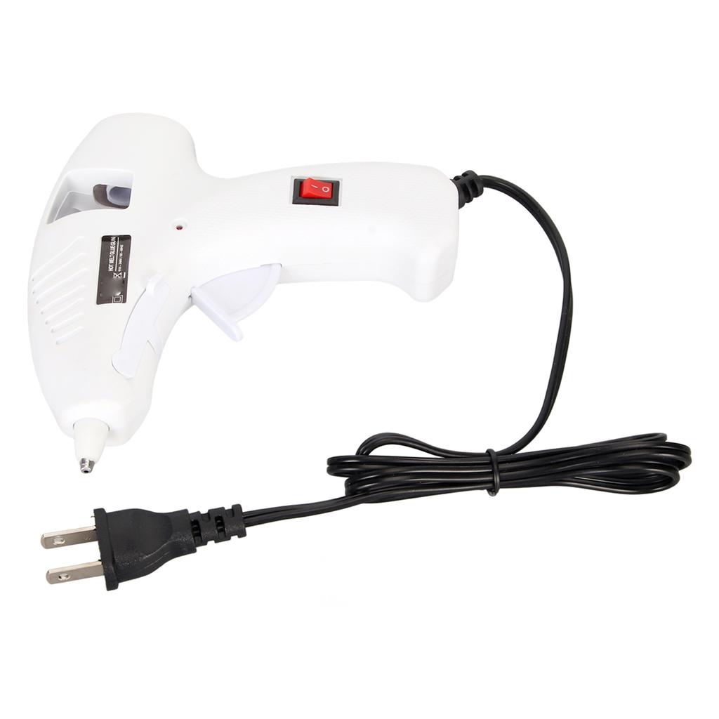 Hot Glue Melter 20W Fast Preheating Ergonomic Handle Foldable Stand Hot Glue Melting Tool for 7mm Sticks