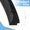 Kingdder Rv Window Seal Kit 1/2'' x 1/4'' Weather Stripping Rv Rubber Stationary Window Edge Locking Gasket, Seal Strip for Boat Car Truck Camper,