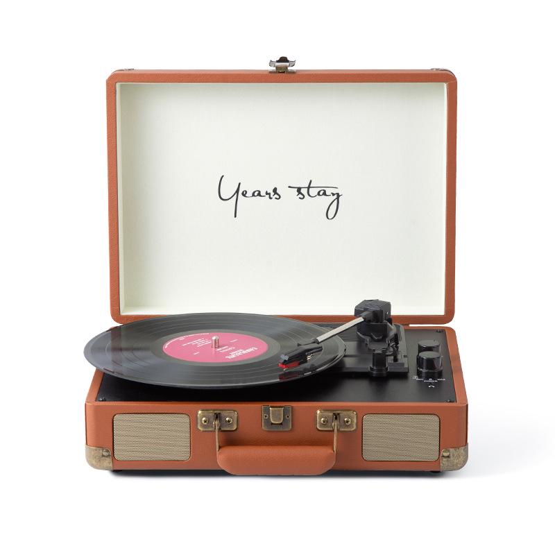 Portable Retro Bluetooth Vinyl Turntable and Multifunctional Speaker