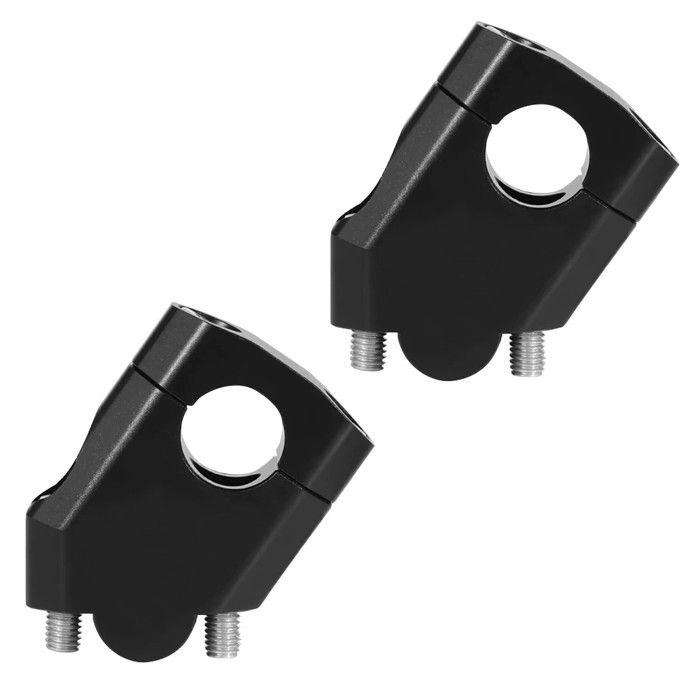 Rehausseurs de guidon 28mm noir Aluminium pour guidons avec Ø 28mm 1 1/8"