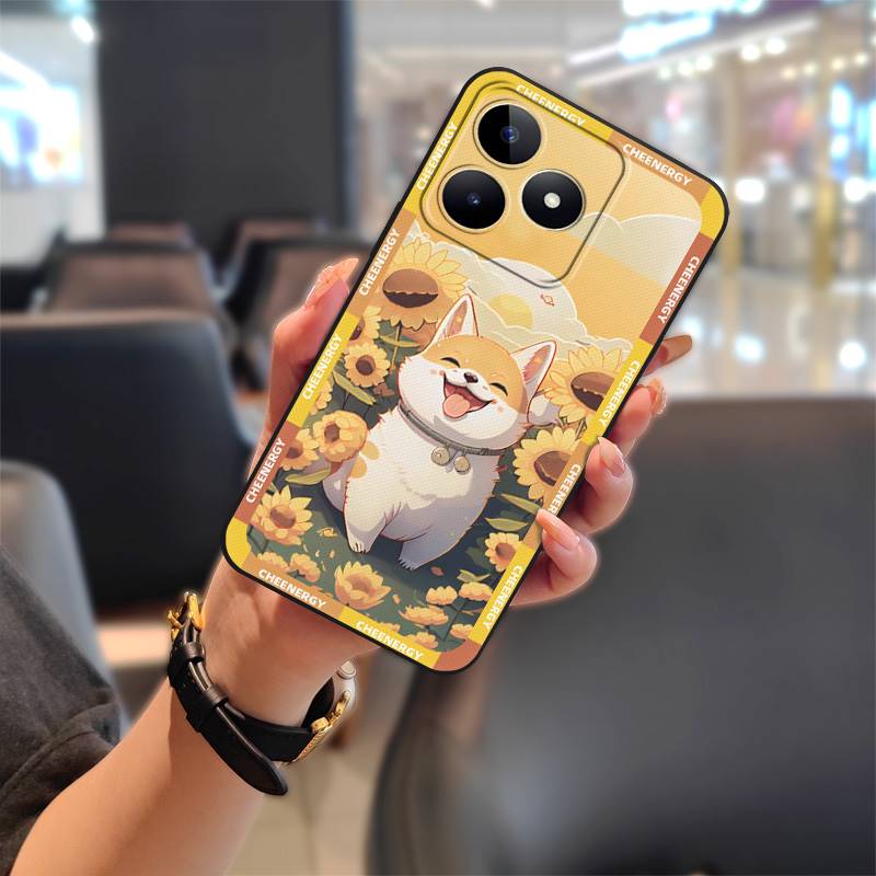 Phone Pouch TPU Phone Case For Realme C53/Narzo N53/Note50/C51/C51S Full Wrap Cartoon Protective Durable Anti-dust Cute