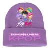 Kpop Demon Hunters Children Knit Beanie Cute And Charming Cartoon Printed Warm Cap Designed for Girls Fall Season Cold Season Outdoor Sports Birth