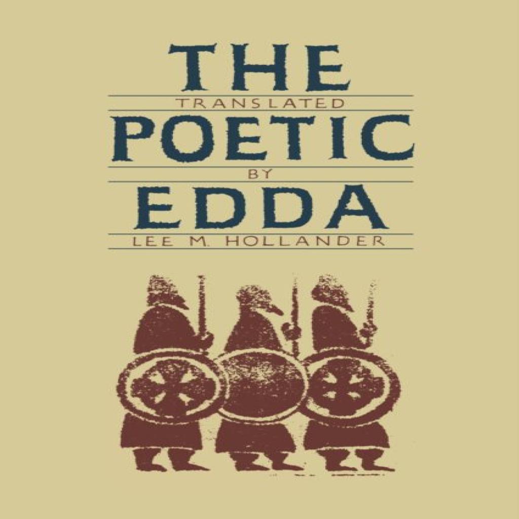 The Poetic Edda Paperback Book 9780292764996