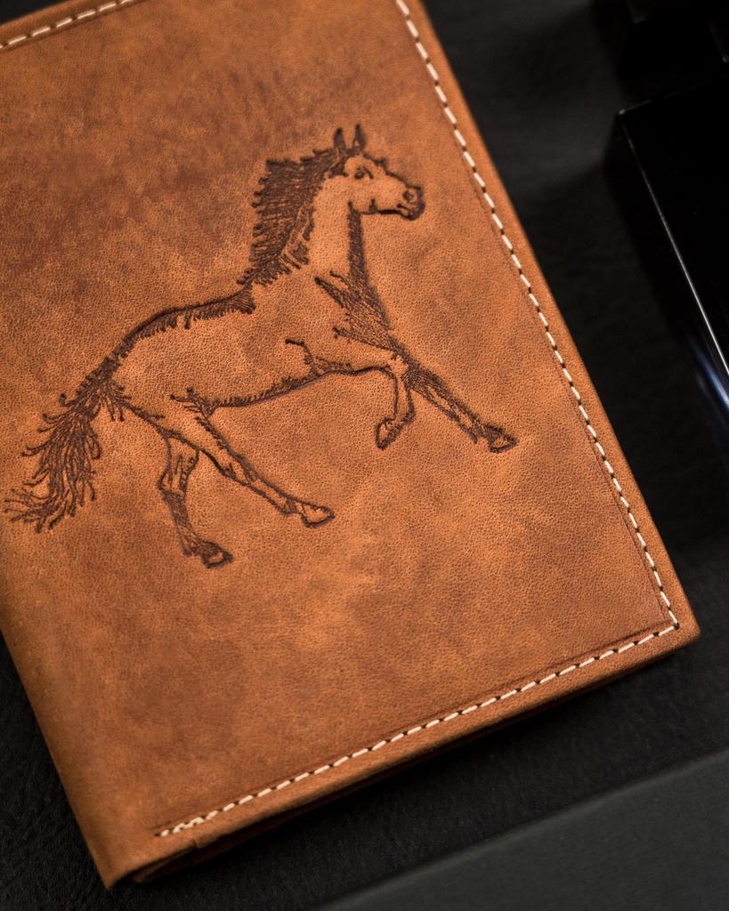 Men's Leather Wallet N4-CHM-HORSE-BL-COGNAC