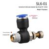 Pneumatic Fitting Combo: SL Throttle Valve 8-02, SL6-01 Component, 10-02 Insert Cylinder, Air Pump