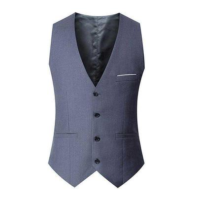 Chal Gris Universal de Corte Ajustado de un Solo Botón - Tallas Grandes, Ropa Casual para Cuatro Estaciones