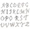 26pcs Silver DIY Letter Pendant Stainless Steel Metal Pendants Alphabet Charms  Jewelry Making