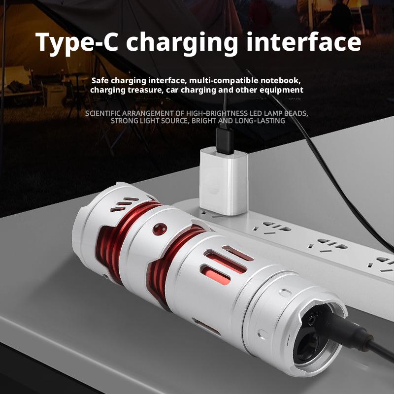 D5 Mini EDC Flashlight Rechargeable Pocket Torch Light Outdoor Camping Fishing Hiking Self Defense Emergency Keychain Flashlight