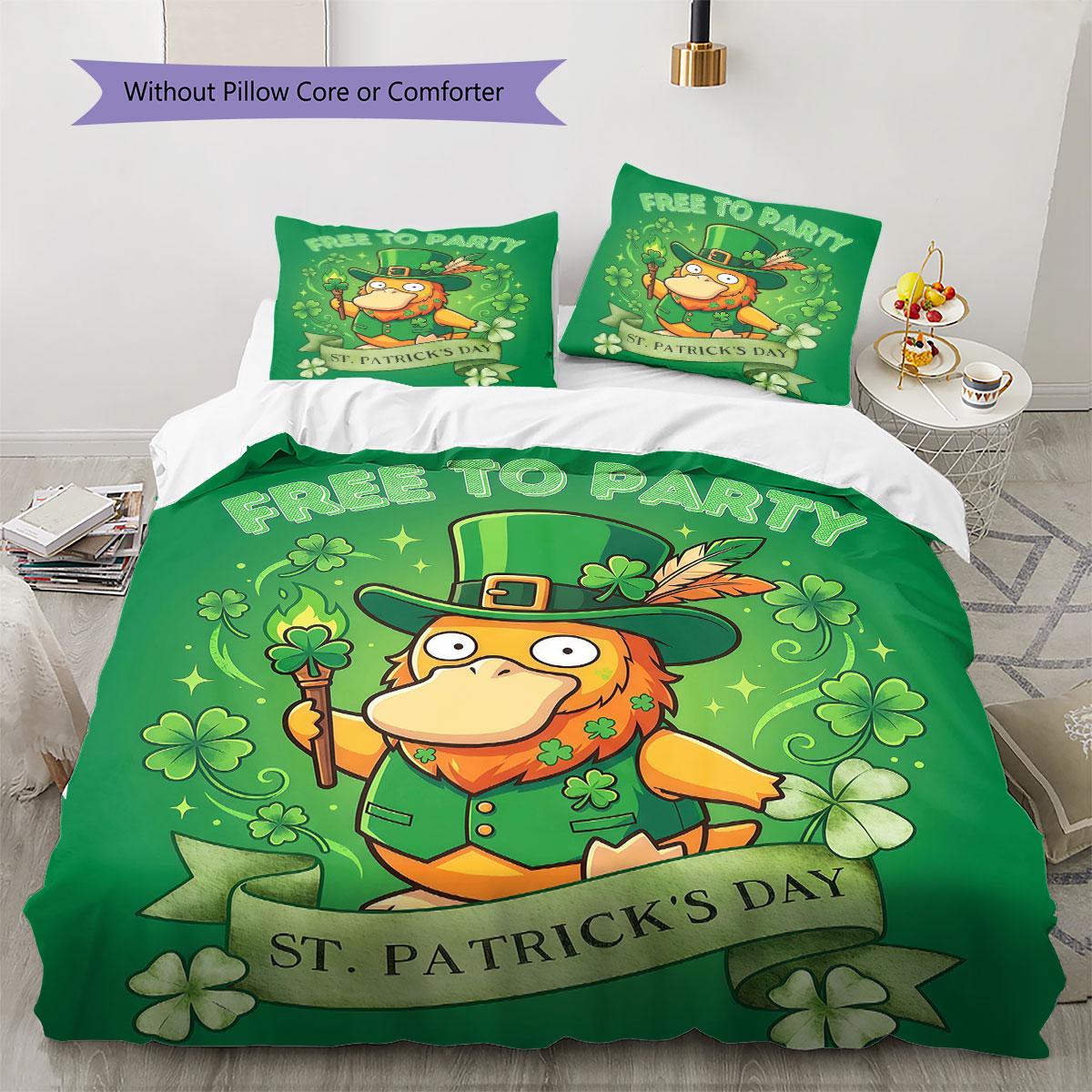 

Pokemon Pattern Bedding Quilt Set Quilt Cover Pillowcase Home Decoration Birthday Gift (1 * duvet cover + 2 * pillowcase, without core) 135x200cm