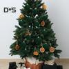 12Pcs Christmas Balls Decorations Xmas Tree Flocked Ball Ornaments Plastic Hanging Ball Decor for Home Bar Restaurant