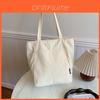 Chic Street Style Canvas Tote Bag For Women 2024 Trendy And Spacious Handbag