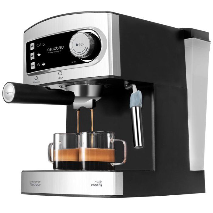 Coffee Machine - CECOTEC - Power Espresso - 850 W - 20 Bars - 1.5 L - Stainless Steel / Black