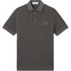 Solid Color Logo Slim Fit Polo Shirt Men Tops Dark-Gray K1S1522002-SCS0067-V0065