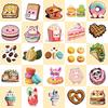 50 Animal Food Donut Stickers New Product Cute Donuts Children Cartoon Stickers