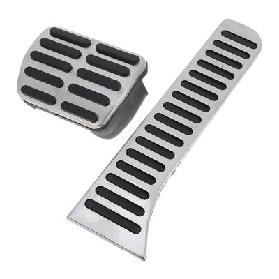 ABSOPRO 1 Set Auto Fußstütze Pedal Pedalauflagen für Volkswagen Käfer Edelstahl Silberfarbene Abdeckungen/Fußstütze 2012-2019,