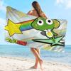 Cartoon Funny Keroro Gunsou Frog Microfiber Printed Beach Towel Mountain Climbing Beach Swimming Running Absorbent Soft Towel