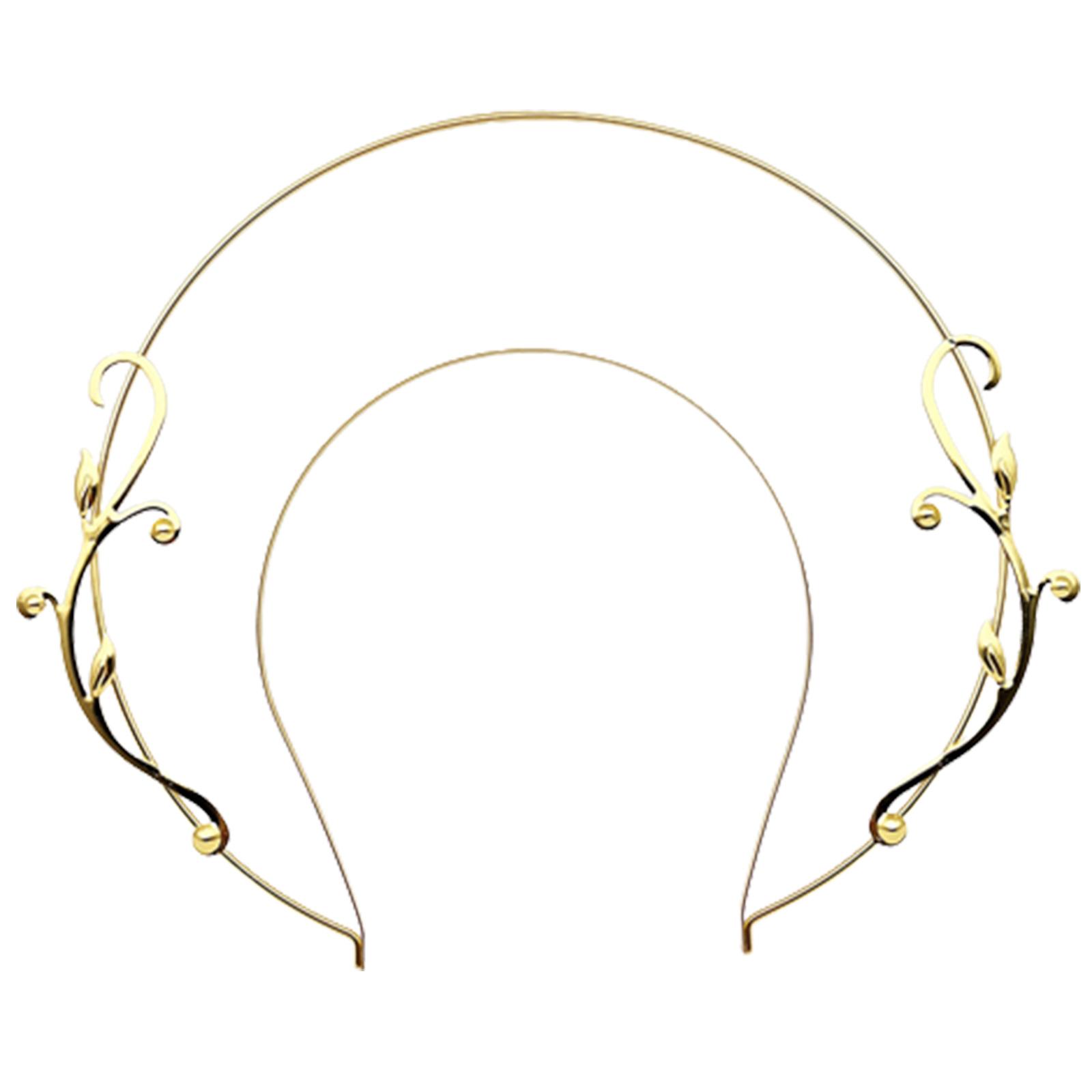 

2 Layered Angel Holy Shape Hair Hoop Cute Christmas Hair Holder New Year Party Costume Headwear for Adult золотий