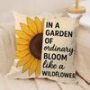 Sunflower Patterns Cushion Cover Soft Plush Throw Pillow Cover  DoubleSided Decorative Cushion Case  Sofa Bedroom Home Decor