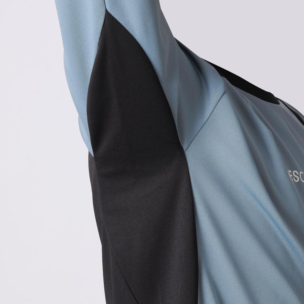 DESCENTE Long Sleeve Volleyball Easy Arm Flying Yuki Blue x Black T-Shirt, Movement, Receive, Ishikawa, Volleyball,