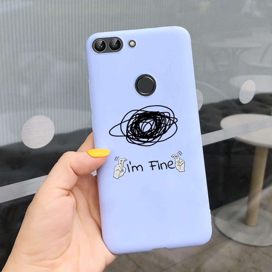 For Huawei P Smart Case For Huawei P Smart 2018 Daisy Flower Phone Case FIG-LX1 Soft Tpu Silicone Back Cover On PSmart 5.65" Bag