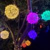 Outdoor LED Rattan Ball String Lights for Festivals and Landscape Decor