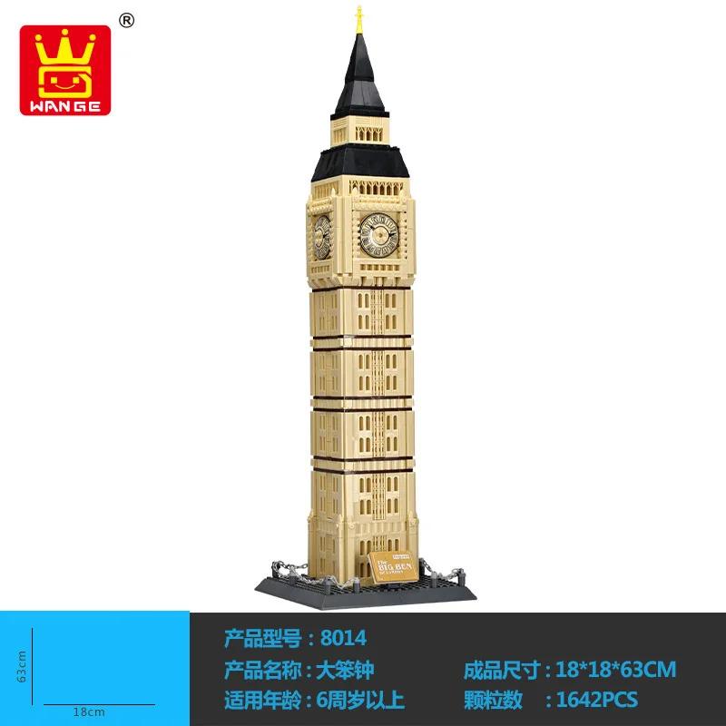 City World Famous Architecture Model Building Blocks Creative Eiffel Tower Taj Maha Villa House Bricks Toy for Children Adult