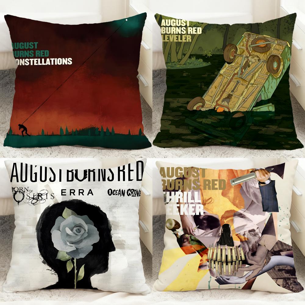 Trendy Aaugust Burns Reded Cushion Cover Comfortable Reversible Pillow Cover Ideal for Car Sofa Bedroom Beyond