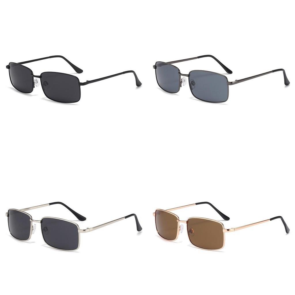Trendy Metal Frame Polarized Sunglasses For Men Uv Outdoor Sun Protection
