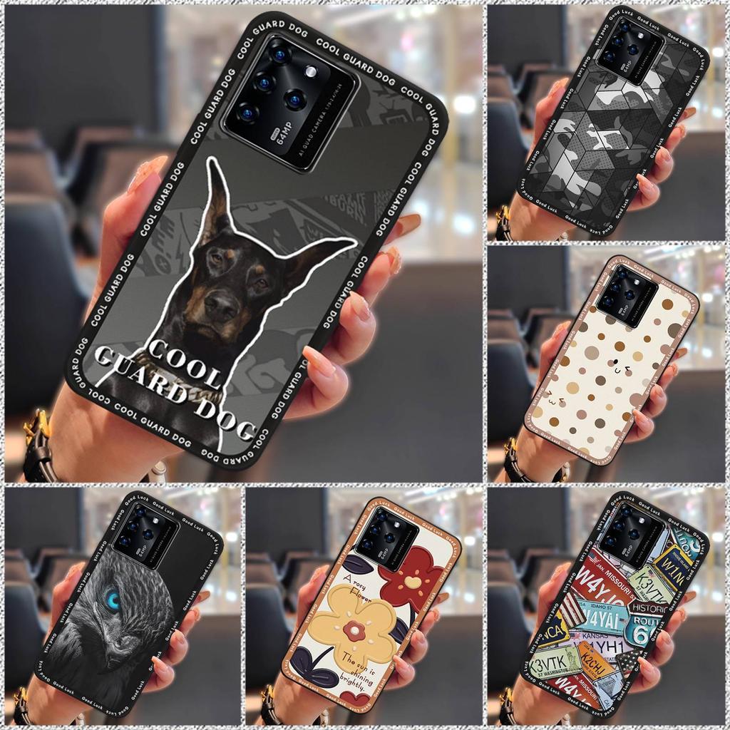 Waterproof Silicone Phone Case For ZTE Blade V30 Fashion Design Full Wrap Durable Back Cover Cover Shockproof Cartoon