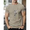 Astronauts On The Moon Print T Shirt, Tees For Men, Casual Short Sleeve T-shirt For Summer