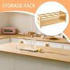 Seasoning Holder Wooden Kitchen Seasoning Bottle Organizer Rack Space Saving Seasoning Bottle Stand For Oil Vinegar Bottle