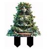 2D Waldgartenpfahl Sitzender Elf Pfahl Stehender Baum Elf Pfahl für Rasen Dekorative Garten