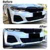 MP-Stil Frontstoßstangenlippe Splitter Spoiler für BMW 3er G20 320i 330i Sport 2019-2022 Auto Außenzubehör zur Nachrüstung