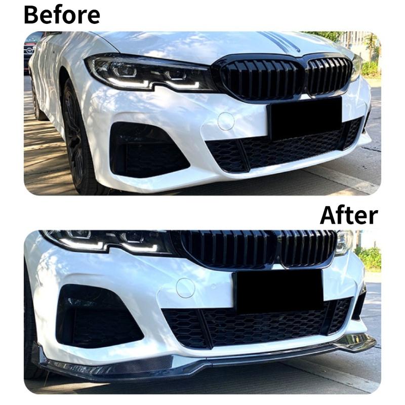 MP-Stil Frontstoßstangenlippe Splitter Spoiler für BMW 3er G20 320i 330i Sport 2019-2022 Auto Außenzubehör zur Nachrüstung