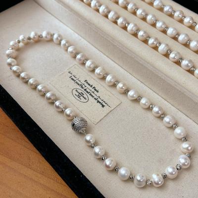 9-10Mm Natural Freshwater Pearl Necklace Clavicle Chain