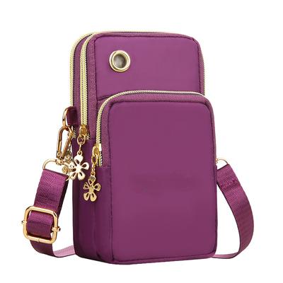New Balloon Mobile Phone Crossbody Bags for Women Fashion Women Shoulder Bag Cell Phone Pouch with Headphone Plug 3 Layer Wallet