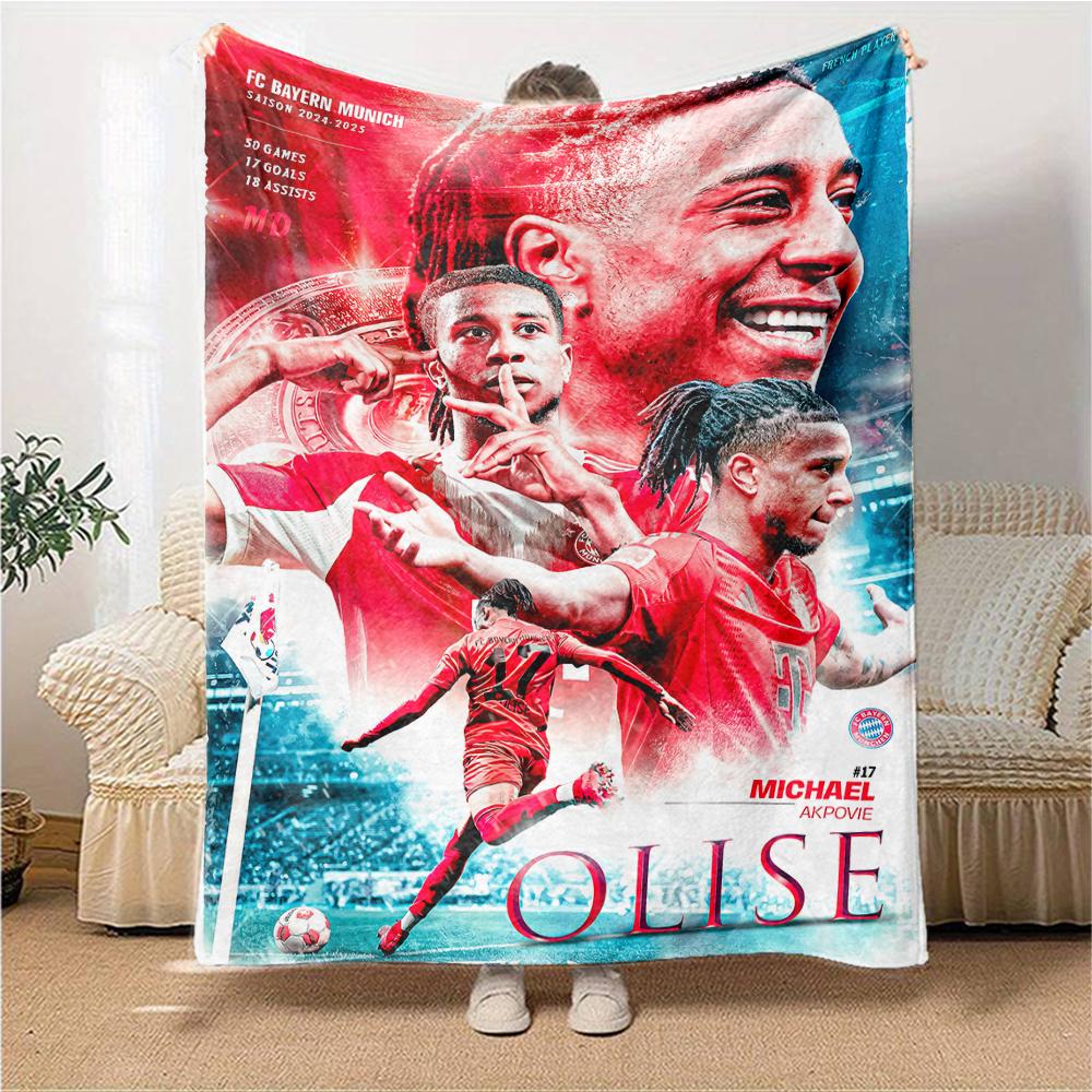 Player Trophy Victory Blankets Flannel Printed Breathable Warm Throw Blanket for Home Office Bedspreads 0708a44