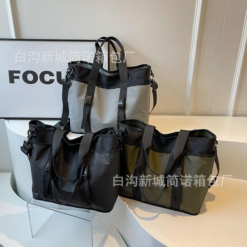 Large capacity shoulder messenger bag men's and women's bags simple fashion casual niche multi-functional versatile shoulder bag