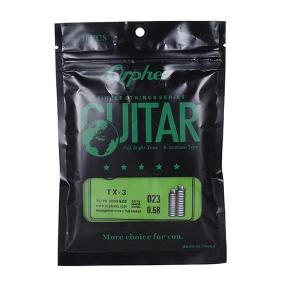 Orphee TX-3 Single String Replacement for Acoustic Folk Guitar 3rd G-String (.023) 10-Pack